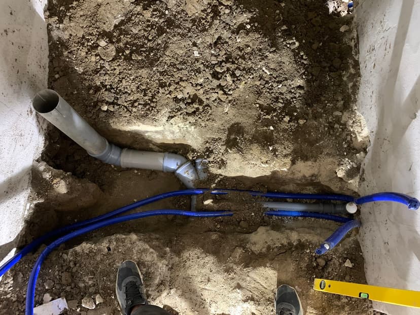 Vízvezeték szerelés — ásás