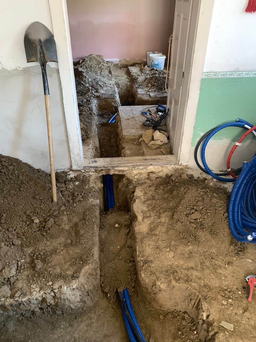 Csőhálózat kiépítése