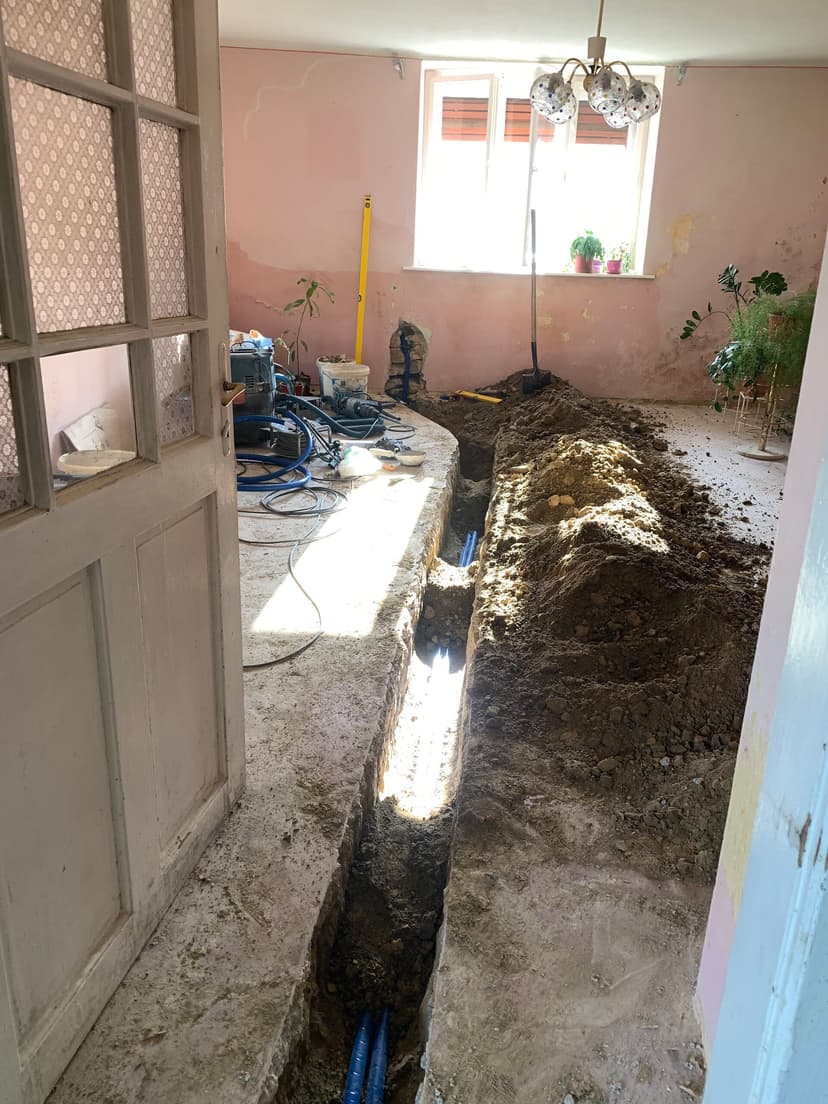 Csőhálózat kiépítés